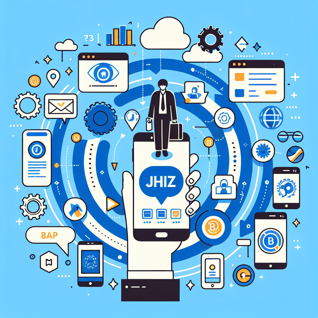 제이에이치비즈 앱개발 및 마케팅 브랜드: 성공으로 가는 길 - DALL-E 이미지 2